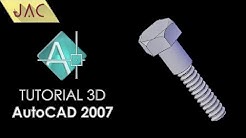 Tutorial AutoCAD 2007 - BAUT / SCREW 3D [JAC Art Code] - Durasi: 9.09. 
