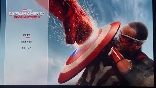 Captain America: Brave New World 2025 DVD Menu Walkthrough
