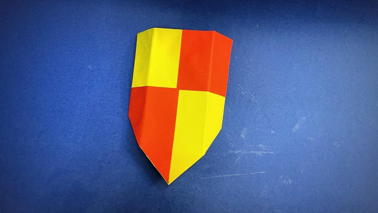 Bouclier Origami | Comment faire un Bouclier en Papier - YouTube