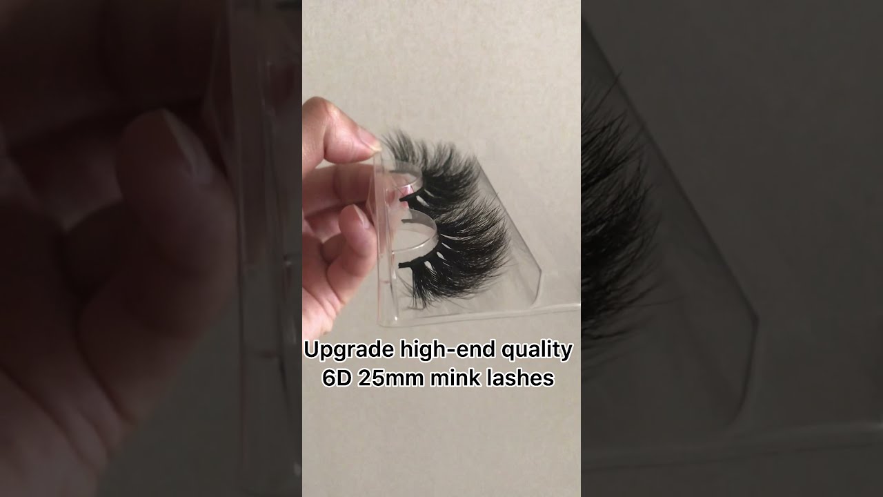 How to choose 25mm mink lashes for ur eyelash business line | Fluffy 6D double25mm lashes 