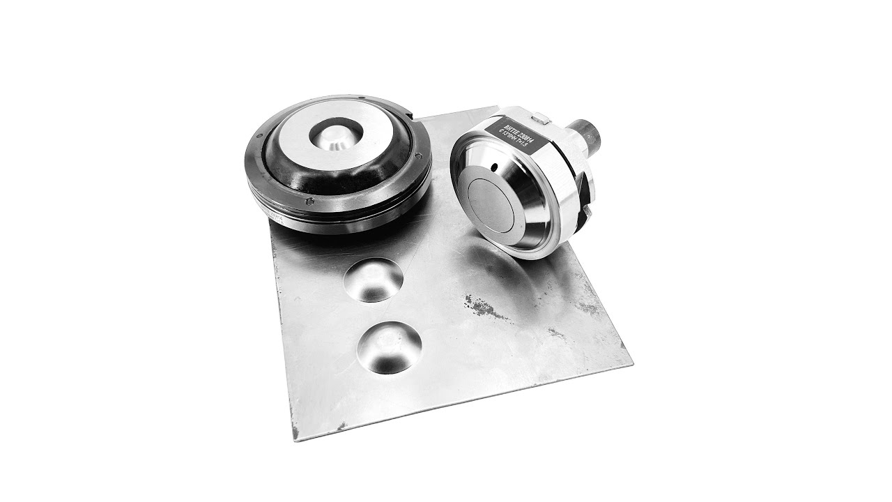 Round Emboss Form Punch #trumpf #punching #punch #embossing - YouTube