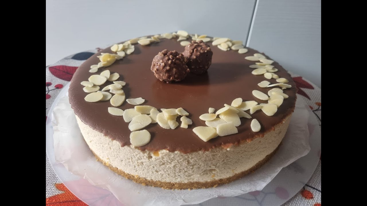 Tarta de mousse de turrón y chocolate (sin horno)
