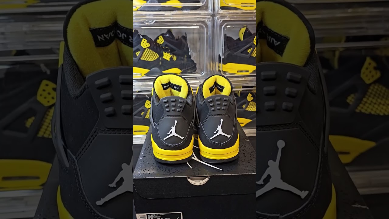LET'S REVIEW THE JORDAN 4 RETRO THUNDER!