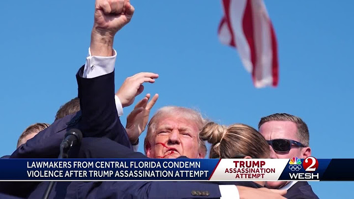 Florida officials react to Trump being rushed off stage in Pennsylvania after shots fired