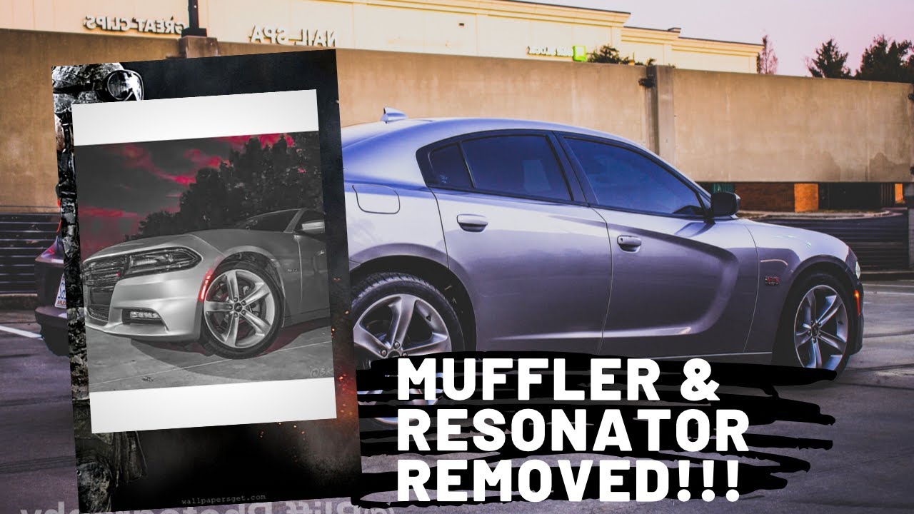 Mid Muffler & Resonator Delete on my 2018 Dodge Charger RT YouTube