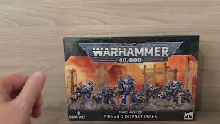 Unboxing Warhammer 40k Space Marines Primaris Intercessors