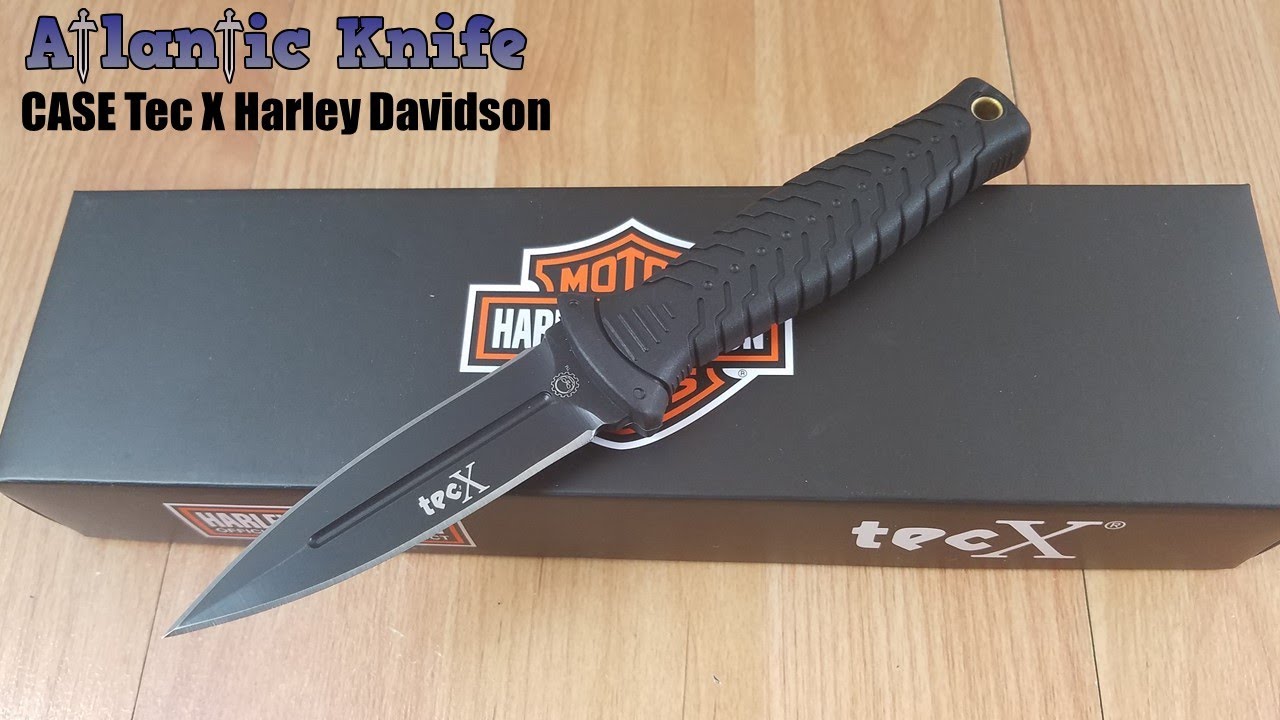 CASE CUTLERY HARLEY DAVIDSON TEC X BLACK FIXED DAGGER BLADE KNIFE 52162 YouTube