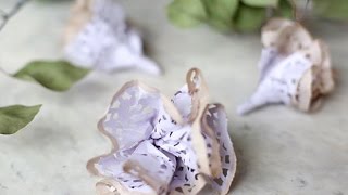 How to Make Antiqued Paper Doily Flowers