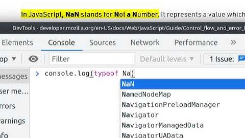 Javascript is confusing | typeof NaN
