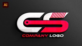 CS Logo Design in Adobe Illustrator || How to make logo
