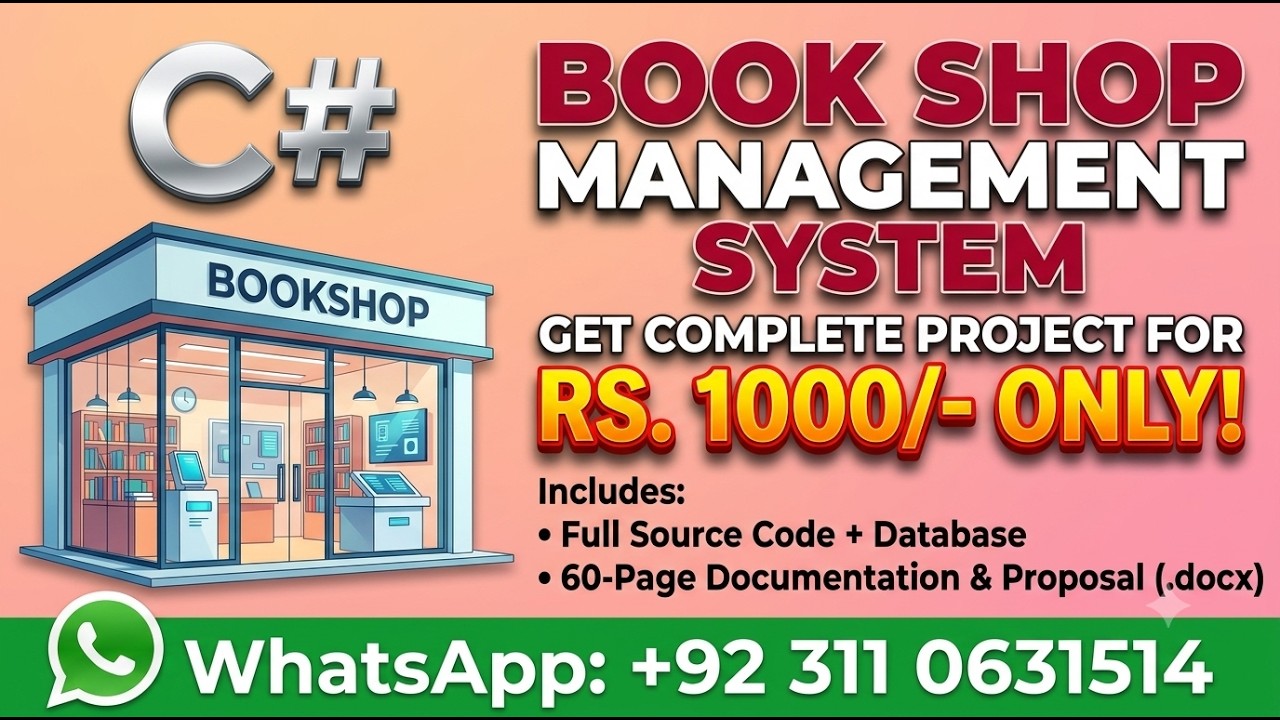 Book Shop Management System Using C#.Net with source code||Desktop ...