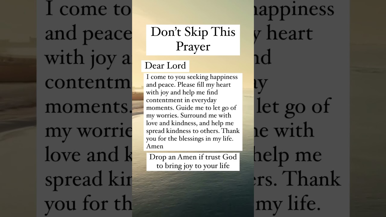 Amen if you trust God to bring joy into your life