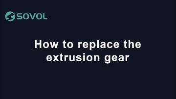 How to replace the extrusion gear | Sovol SV06