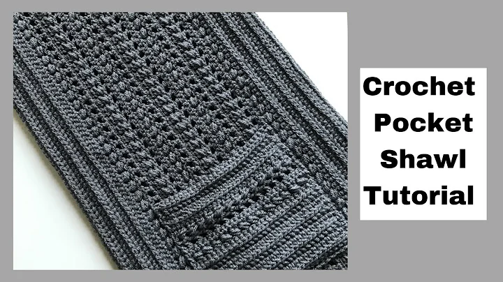 HOW TO CROCHET A POCKET SHAWL/SCARF PART 2: Easy step by step free tutorial/pattern for beginners.
