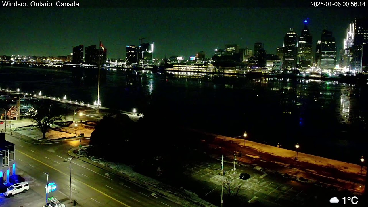 2026-01-05 Morning Segment - Detroit River Live Cam from Windsor, Ontario, Canada