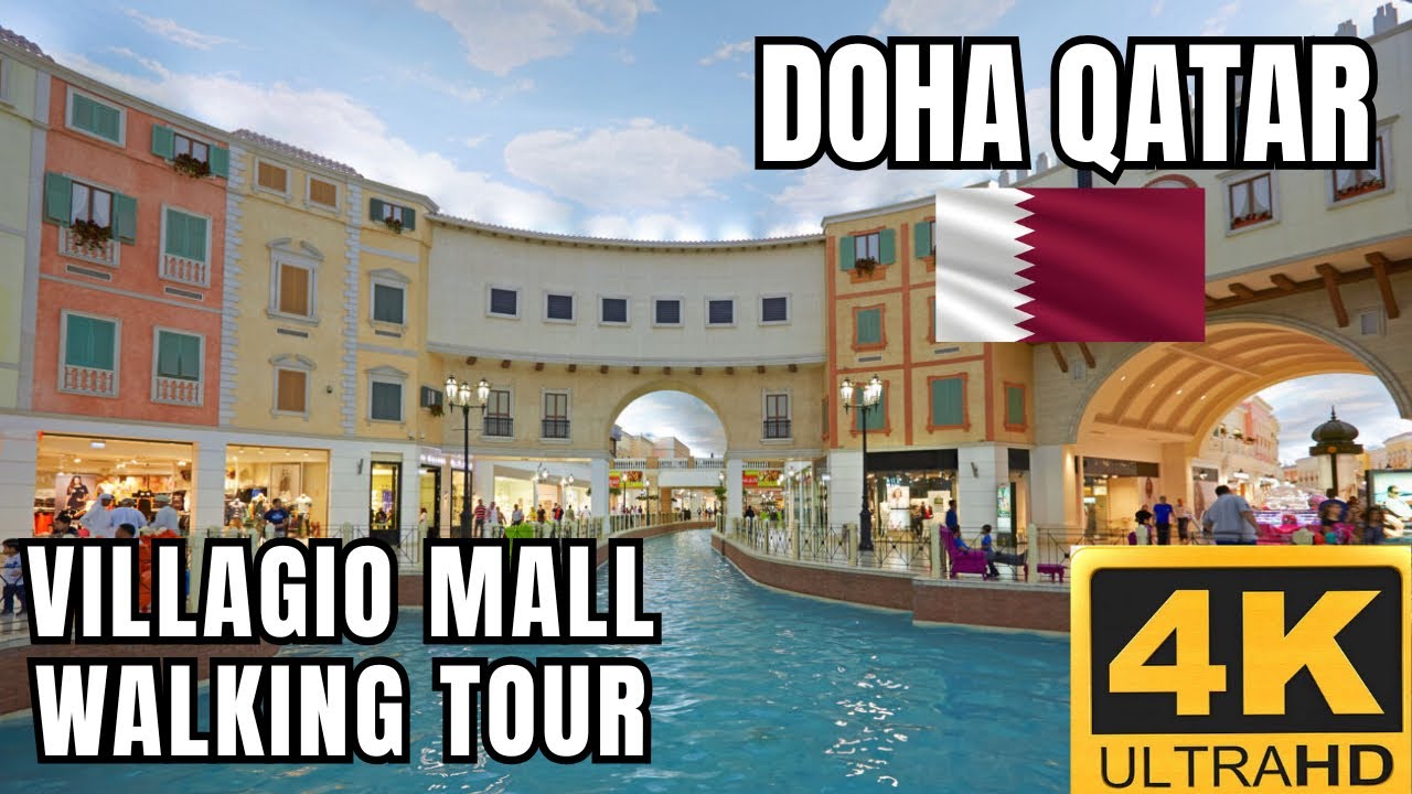 Walking Tour in the Villagio Mall, Doha Qatar | 4K Video |