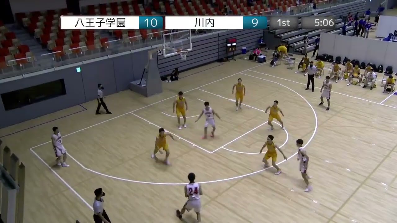 2021年IH バスケットボール 男子 1回戦 川内(鹿児島) vs 八王子学園