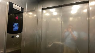 2024 Express MRL traction elevator at Gan London Parking Garage - Tel Aviv, IL.