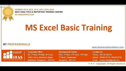 MS Excel Online Training Session - 01 (April 2020, 2PM Batch)