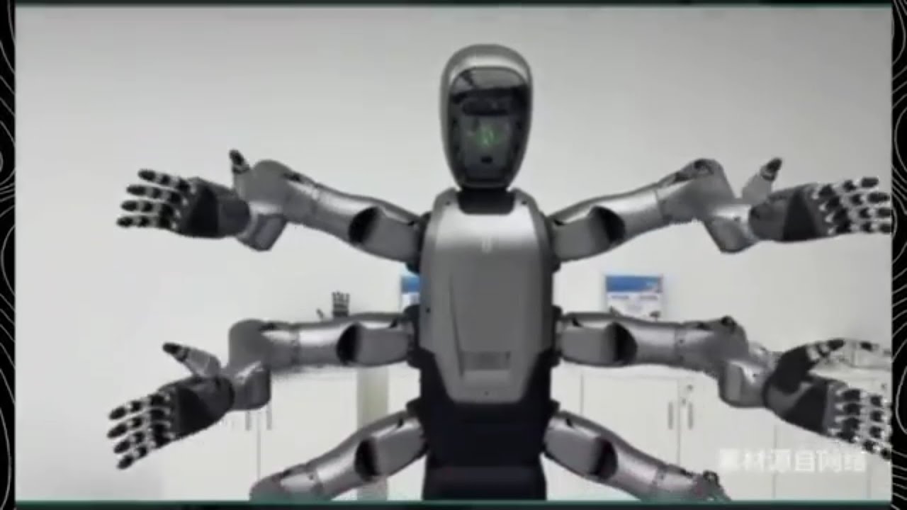 Первый гуманоидный робот с 6 руками для производства. Скандал с роботом Тесла.