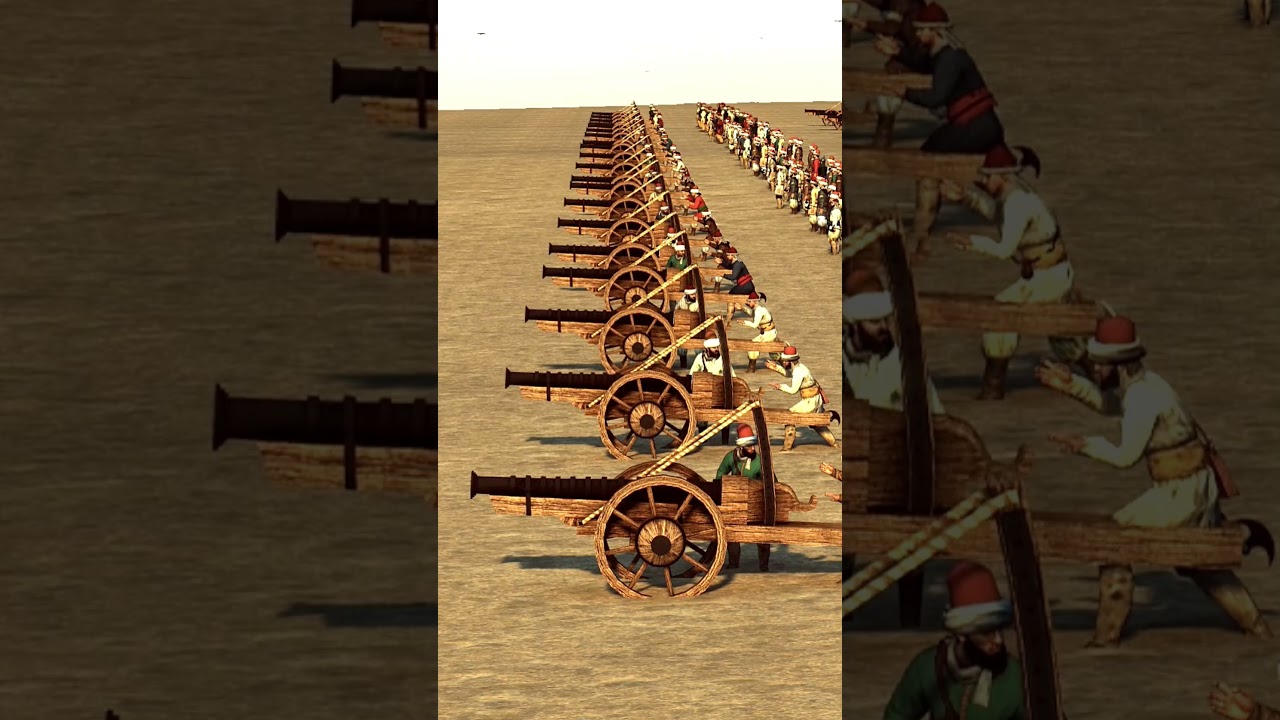 2,250 Hobilars Skirmisher Vs 80 Culverin Artillery | Total War Attila | Medieval Kingdom 1212AD