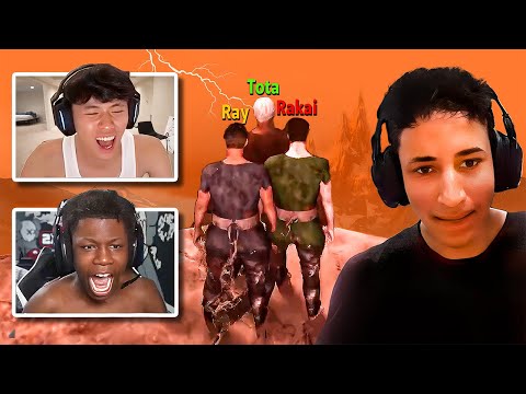 Tota Crashes Out Playing Chained Together With Ray & Rakai