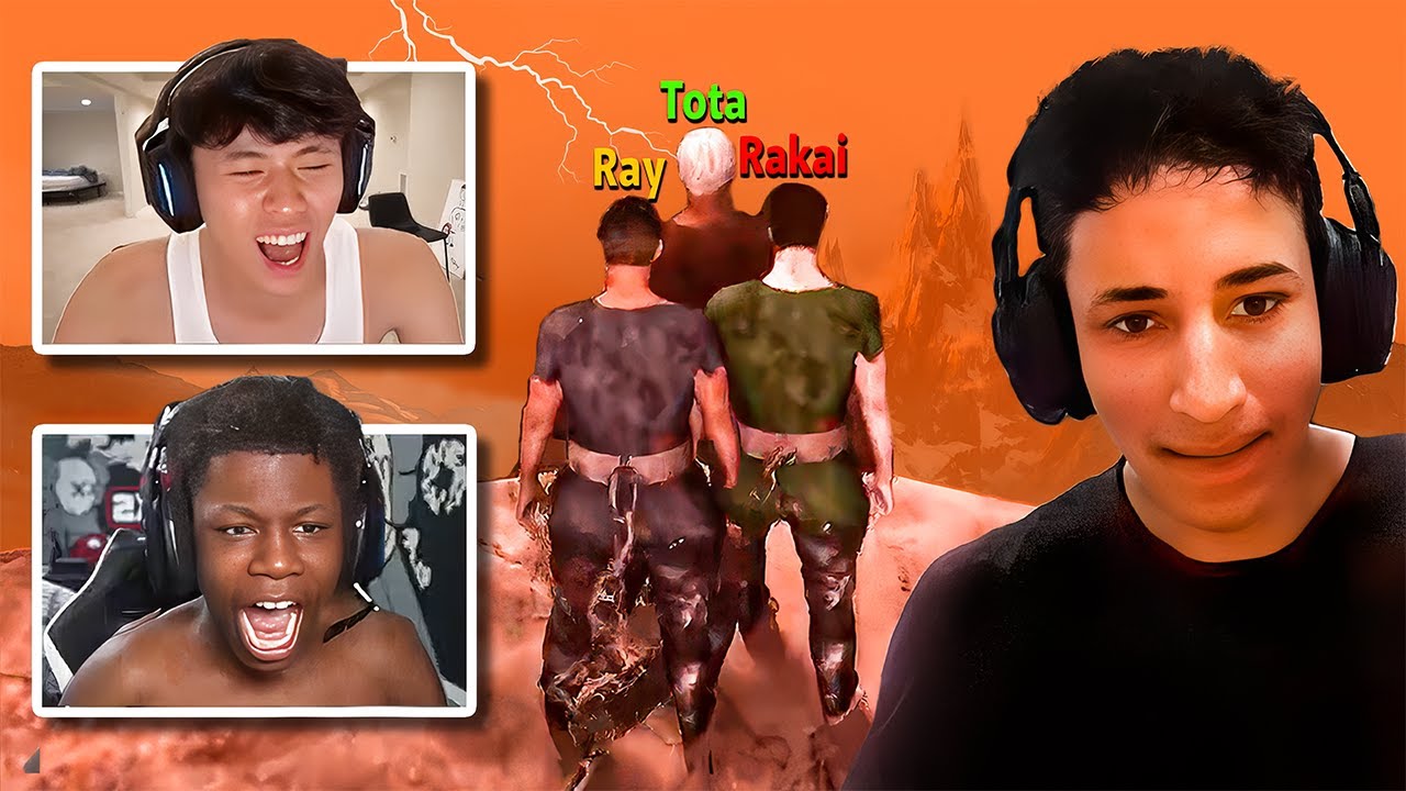 Tota Crashes Out Playing Chained Together With Ray & Rakai