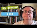 Zoom for Teaching 2: Audio