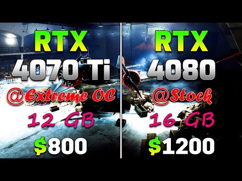 RTX 4070 Ti (Extreme OC) vs RTX 4080 (Stock) | PC Gameplay Tested