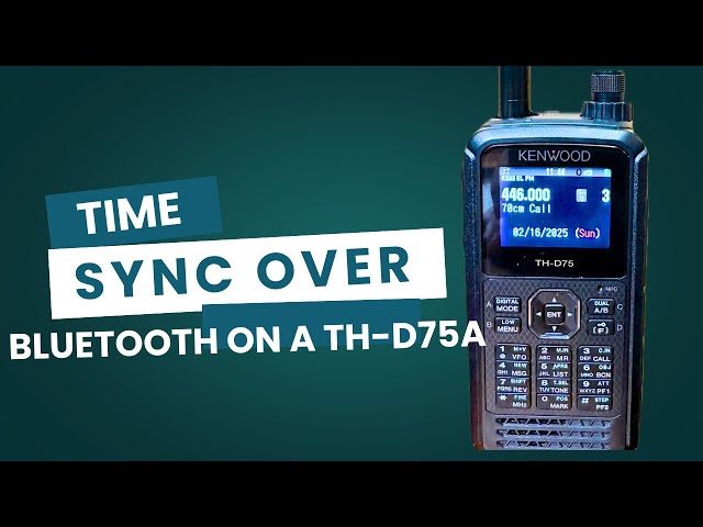 GPS Time Sync Over Bluetooth with a TH-D75A (WSJTX) - YouTube
