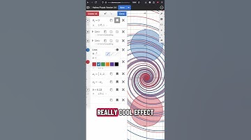 Remaking my Gojo Animation in Desmos Part 2: Spirals                #math #desmos #galaxy
