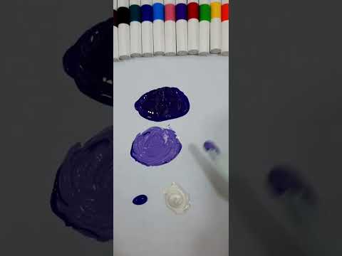 درجات اللون البنفسجي ارسم معي تعلم الرسم Artist Drawing 