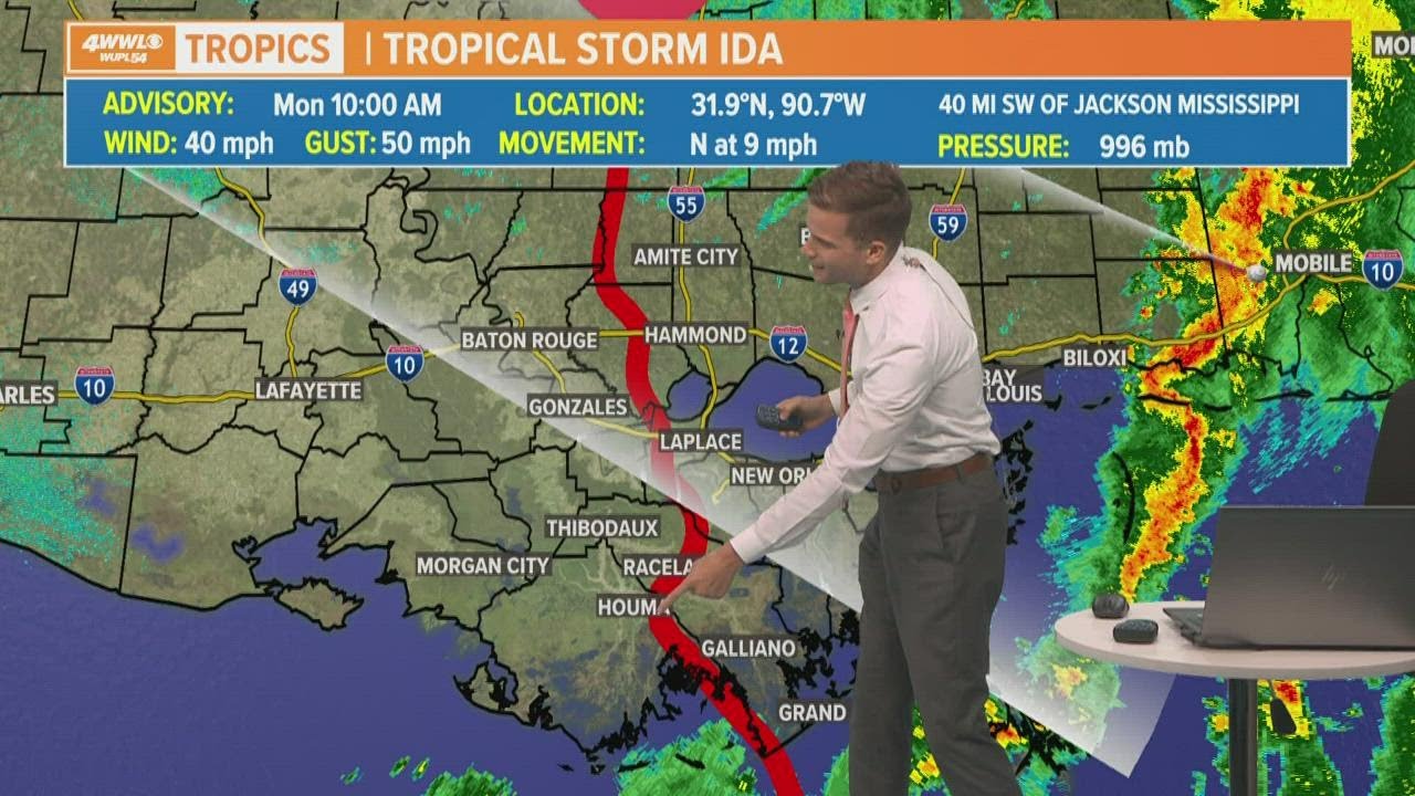 11 AM update: Analyzing Hurricane Ida's path - YouTube