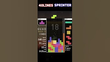 [TETR.IO] SS rank. Just a game of Tetris. 40Lines Sprinter. #319