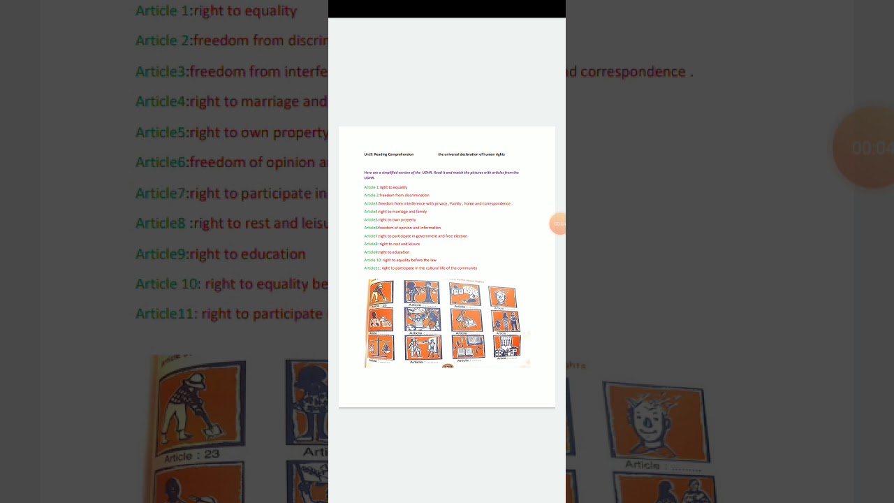 The universal declaration of human rights - YouTube