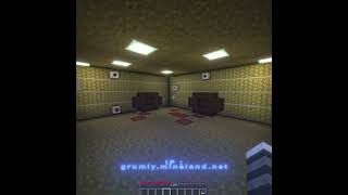 Backrooms Trend on Mineland Network | Iam so late for that #shorts #minecraft