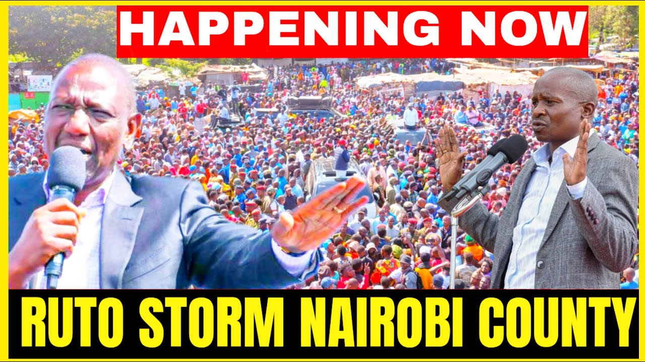 LIVE:RUTO STORM NAIROBI FOR NYOTA DISBURSMENT
