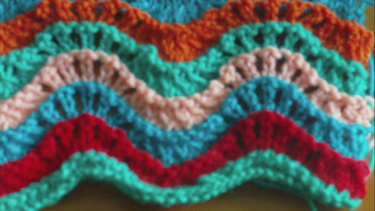 WZORY NA DRUTACH-AZUROWA TECZA. KNITTING STITCH.