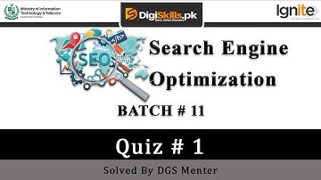 Digiskills SEO Quiz 1 Solution in Batch 11