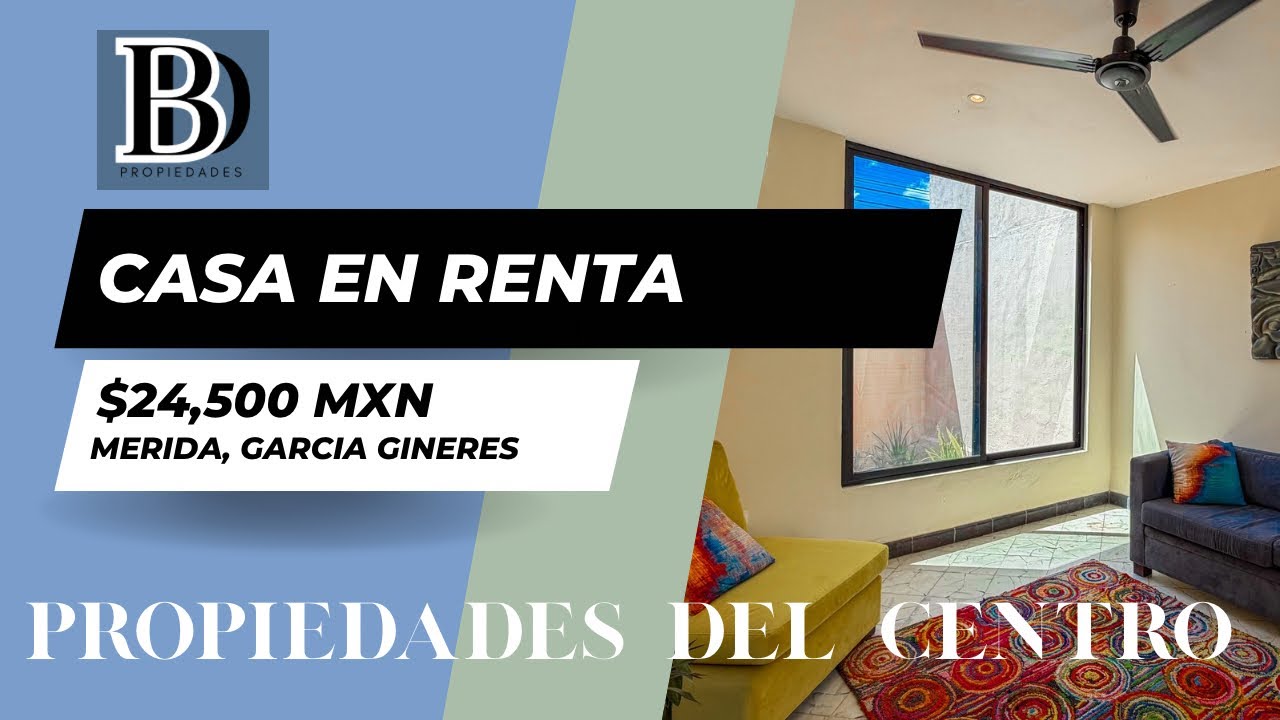 🏡✨ Casa en renta en Mérida | Vida cómoda en el Centro Histórico