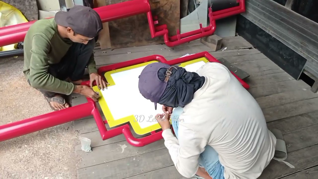 Making Sign Boards, Sign for LPG Warehouse in Banjarmasin by : 3D Letter Sign