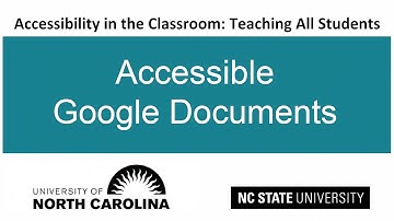Accessible Google Documents