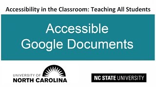 Accessible Google Documents screenshot 2