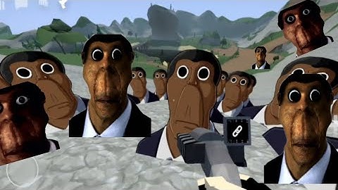 Scary Obunga chase in Gorebox.Nextbots Chaos.