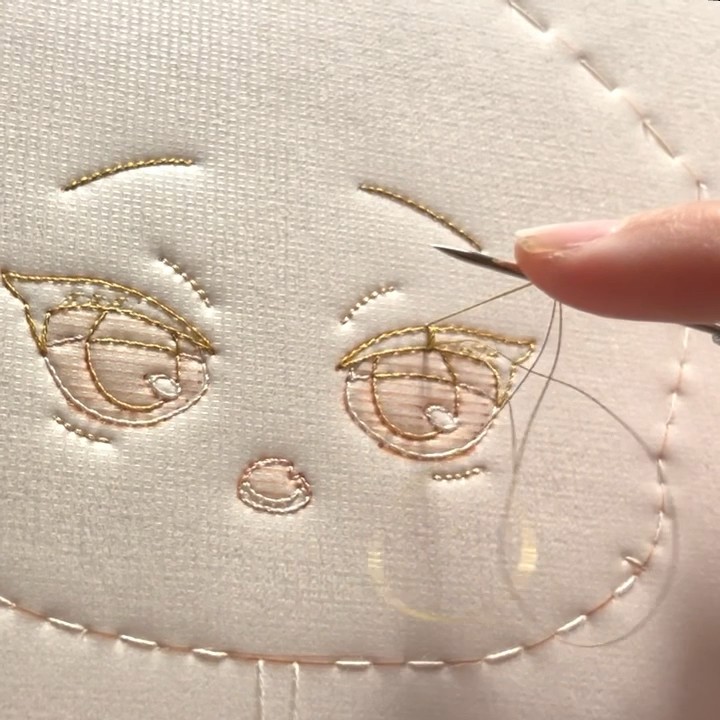 ぬいちゃのお顔刺繍 #ぬい #ぬい作り #自作ぬい - YouTube