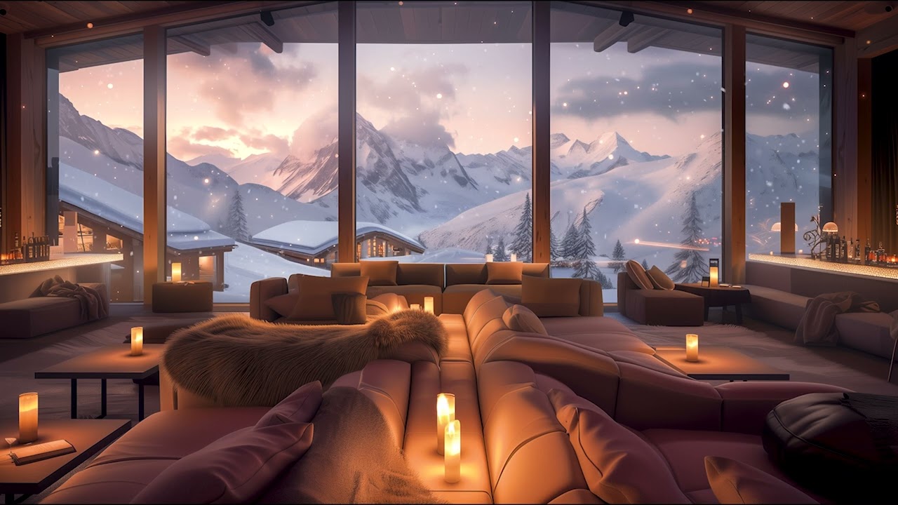 Après Ski Jazz Lounge ❄️ Cozy Winter Ambience & Soft Jazz