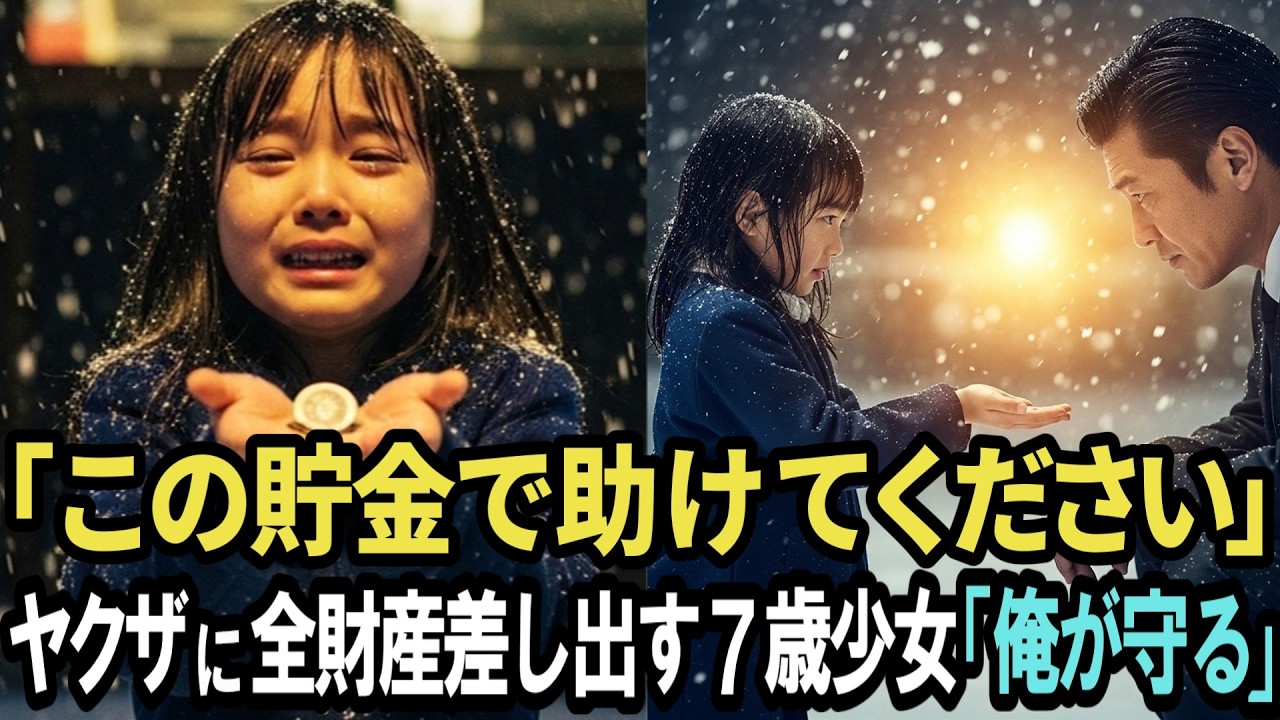 「おじさん、強いんだよね」ヤクザに助けを求め貯金を差し出す7歳少女→全組員が向かったら