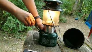 How to light a Coleman 286 adjustable lantern step by step