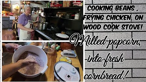 How I cook White Beans and jowls on the wood cook ...