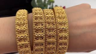 Gold Plated 24k Ethiopian Indian Bangles For Women screenshot 2